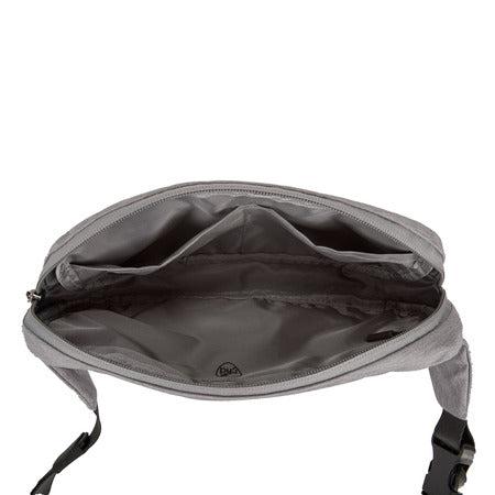 variant:42999678238912 travelon World Travel Essentials Convertible Sling/Waist Pack Gray Heather