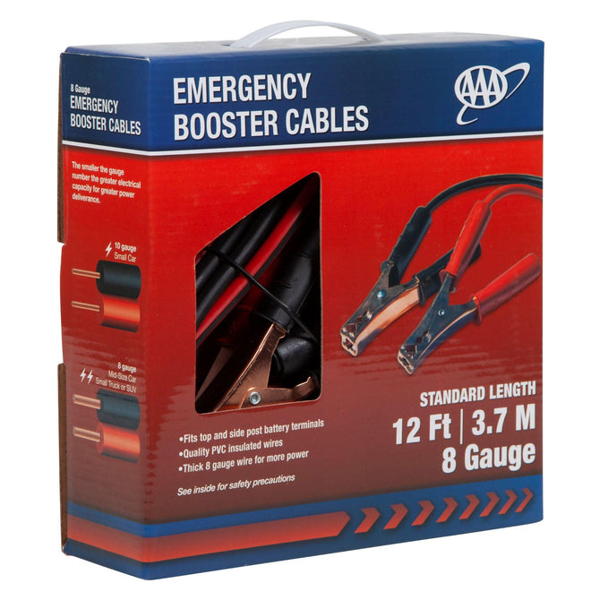 AAA.com  AAA 12'/8G Booster Cables