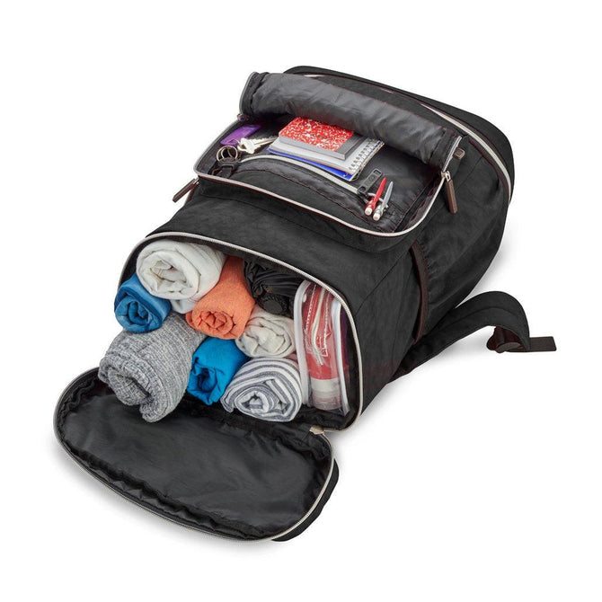 variant:41182591647936 AAA.com | Biaggi Zipsak On-The-Go Foldable Backpack - Black