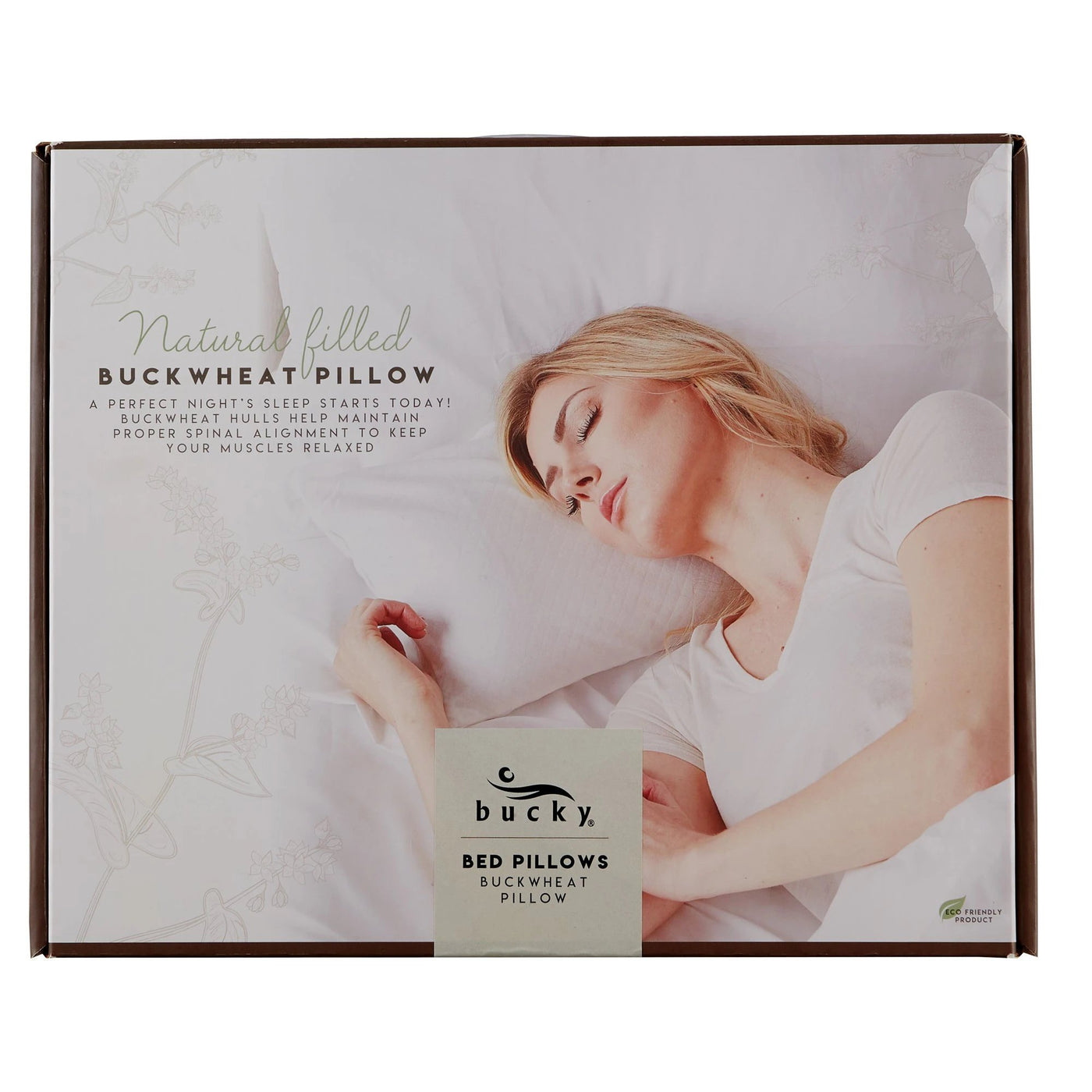 AAA Travel Buckwheat Pillow White