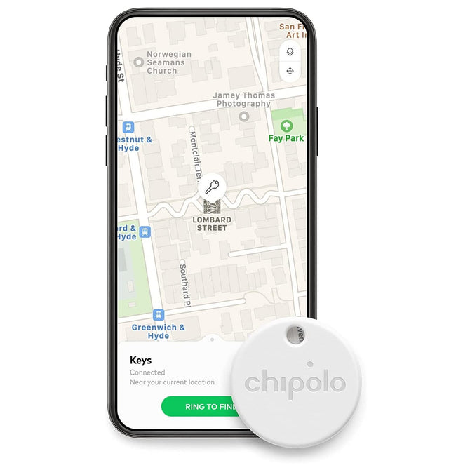 AAA.com  Chipolo ONE - Bluetooth Key and Item Finder - White