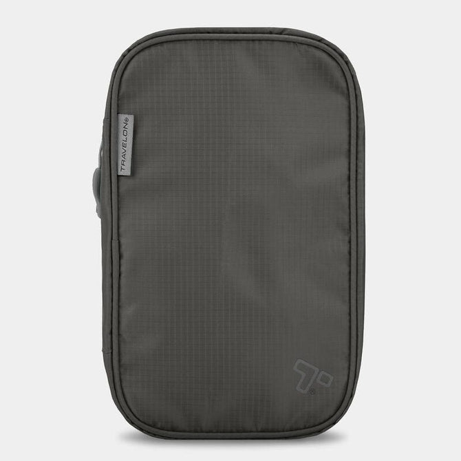 variant:42999522787520 Travelon Compact Hanging Toiletry Kit - Charcoal