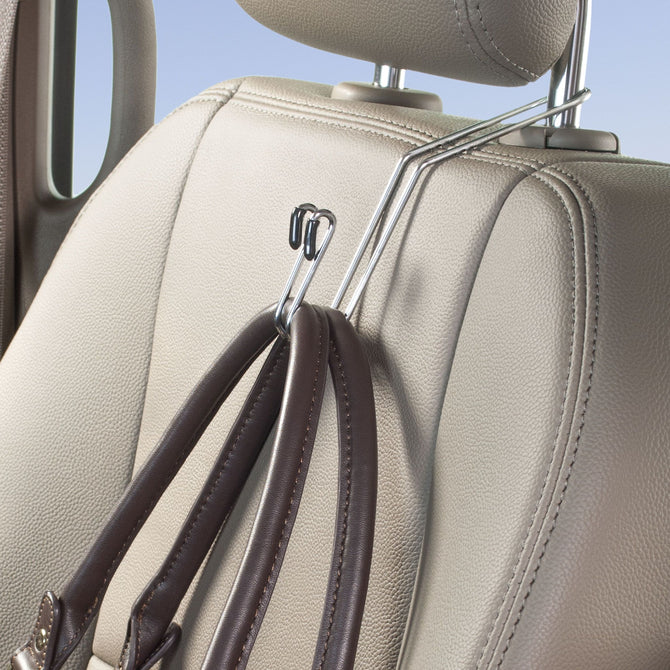 Car Seat Headrest Hooks, 2 Pack Durable Car Back Seat Hooks Hanger