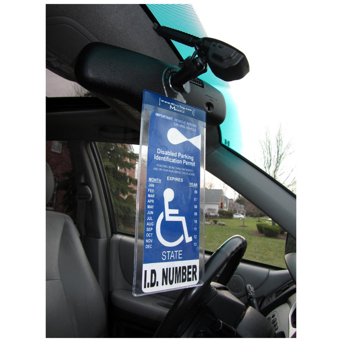 AAA.com  JL Safety - MirorTag™ Silver Handicapped Parking Placard Holder &  Protector