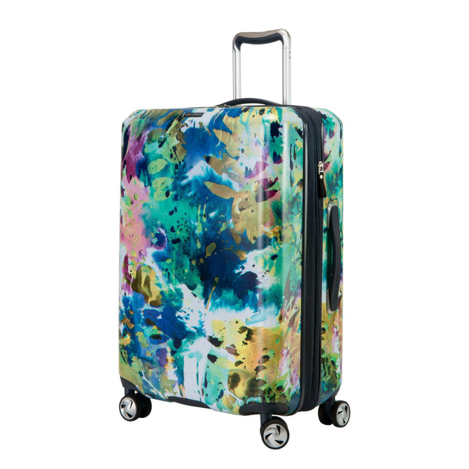 variant:42087270613184 Ricardo Beverly Hills Beaumont Hardside Medium Check-In Luggage - Splash of Nature Pattern