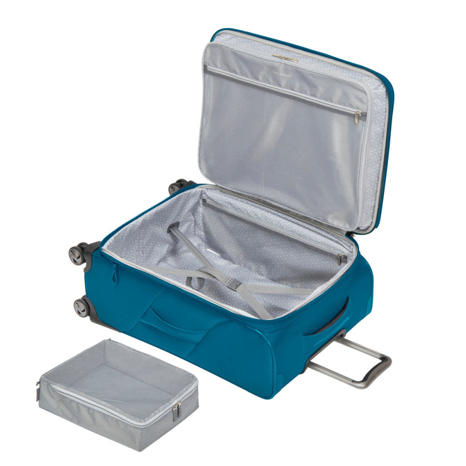 variant:41995887542464 Ricardo Beverly Hills Seahaven 2.0 Softside Medium Check-In Luggage - Rich Teal
