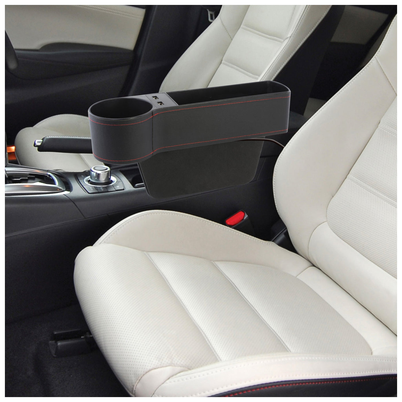 Multi-Functional with Small Cup Holder Car Storage Box, Car Seat