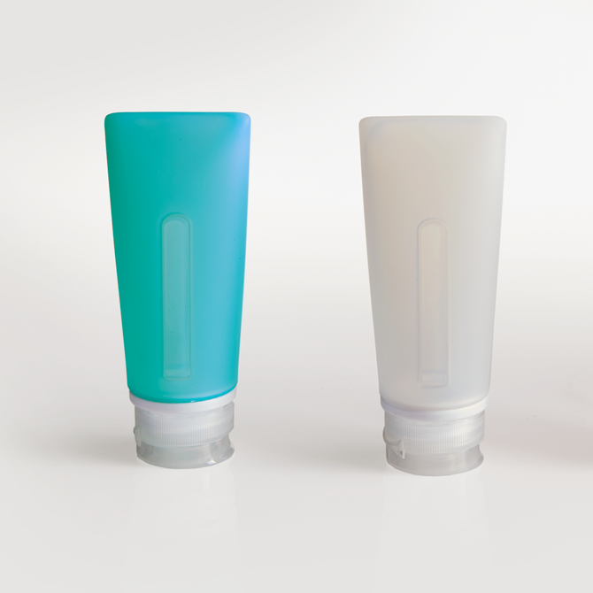AAA.com  Smooth Trip 3 oz. Silicone Travel Bottles - 2 pack (Teal