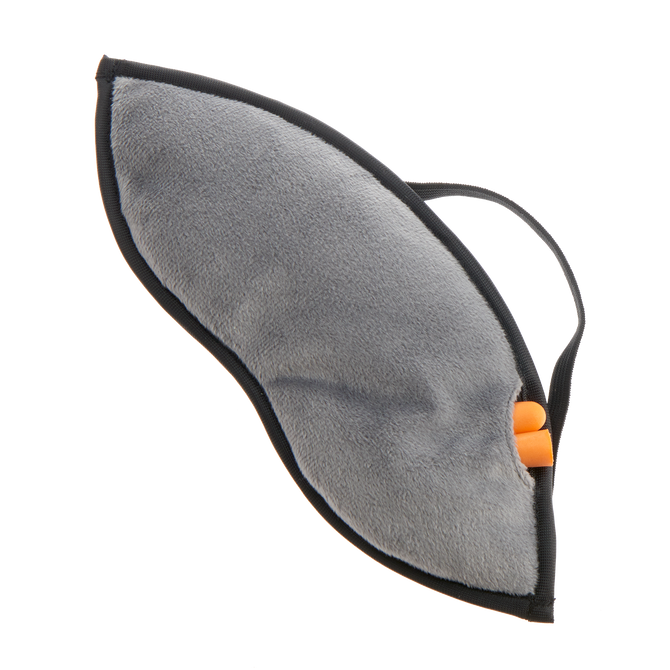 variant:42793317826752 Smooth Trip Sleep Mask With Ear Plugs - Gray
