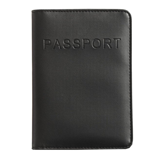 variant:41143699243200 Smooth Trip RFID Blocking Passport Wallet - Black