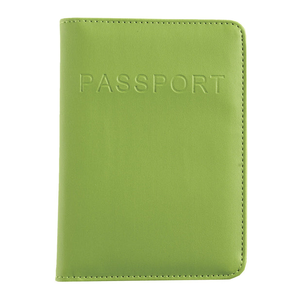 variant:41143699275968 Smooth Trip RFID Blocking Passport Wallet - Green