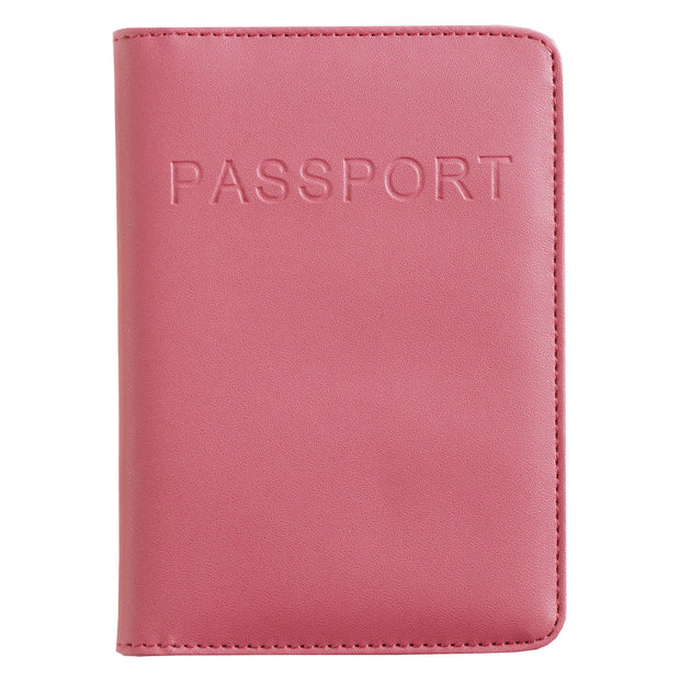 variant:41143699308736 Smooth Trip RFID Blocking Passport Wallet - Pink