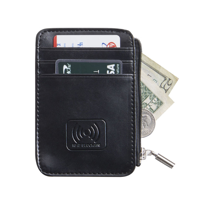 variant:41146573816000 Smooth Trip RFID Blocking Wallet - Black