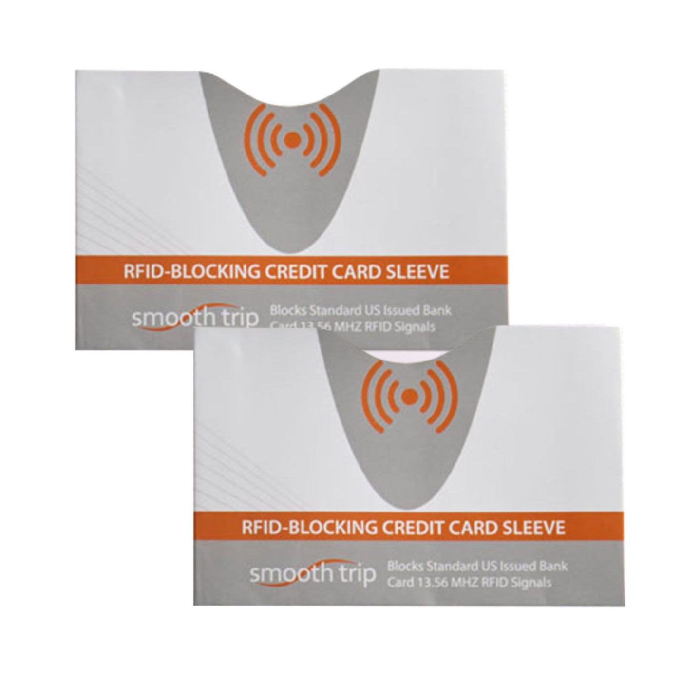 AAA.com  Smooth Trip RFID Blocking Card Protectors - 2 Pack - White