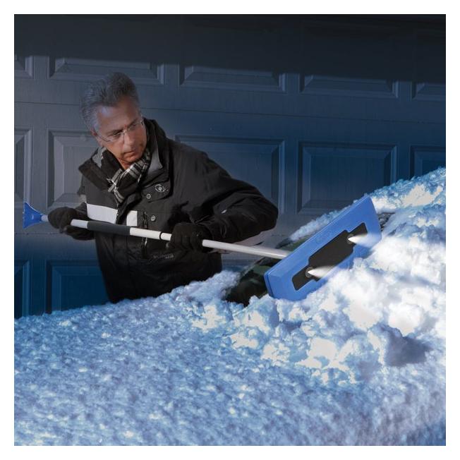 AAA.com  Snow Joe® 4-In-1 Telescoping Snow Broom + Ice Scraper