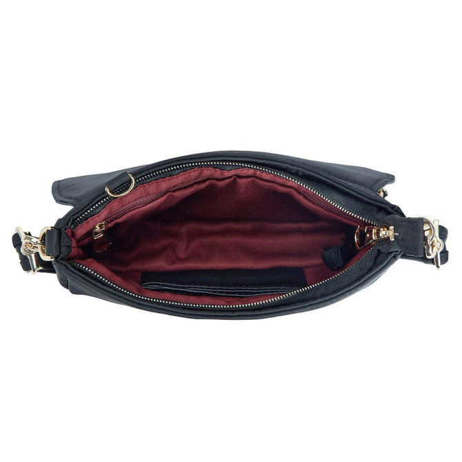 variant:42999679025344 Travelon Addison Anti-Theft Convertible Belt Bag - Black