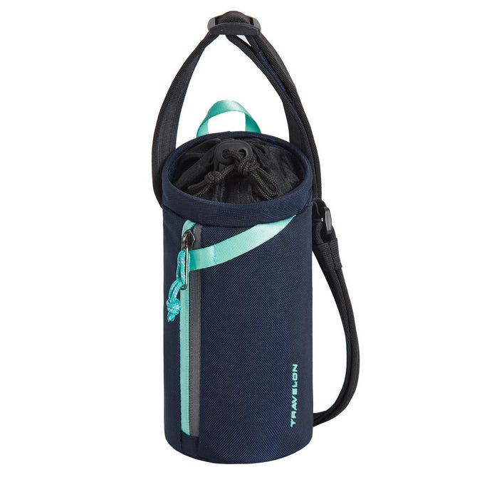 Black Quilted Water Bottle Bag – Caroline Gardner