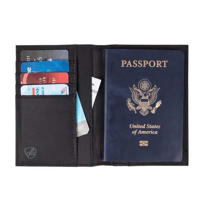 variant:41158033866944 Travelon RFID Blocking Passport Case - Black