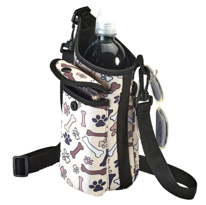 variant:43227674640576 smooth trip aquapockets bottle carrier dog print