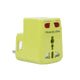 Worldwide Adapter and USB Charger - Lime